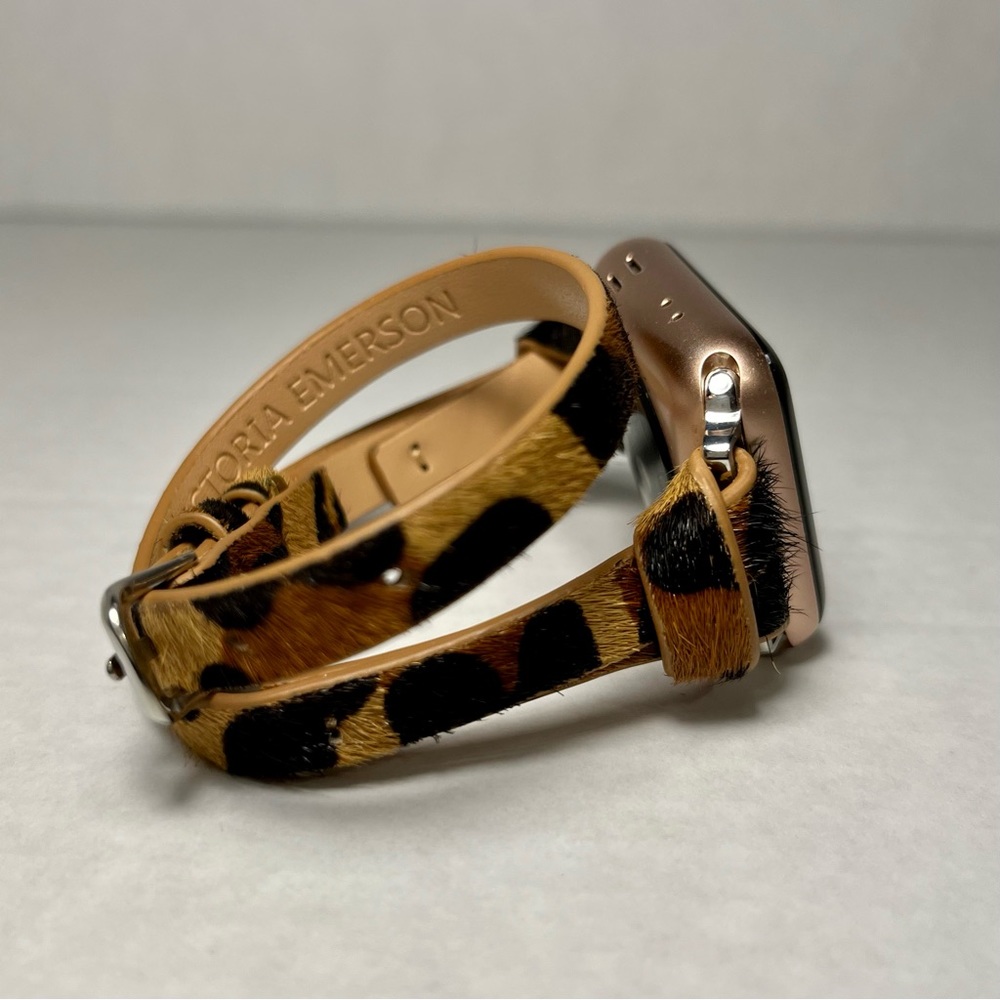 Victoria Emerson Safari Apple Watch Double Wrap Strap Genuine Soft Leather.
